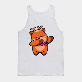 Cute baby deer dabbing cartoon Tank Top